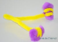pipe cleaner antennae for buttefly