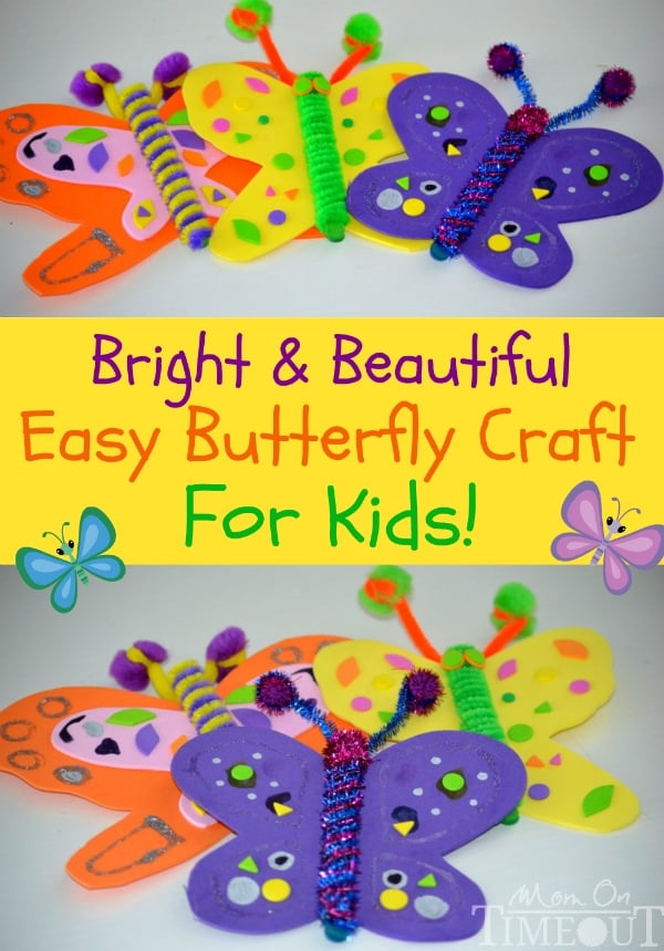 The Kids Will Love These Adorable and Easy Paper Butterfly Crafts