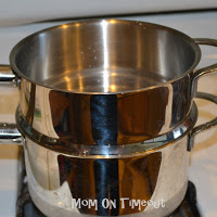 double boiler on stove top