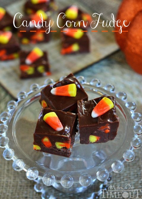 Candy Corn Fudge | MomOnTimeout.com #halloween #fudge #recipe