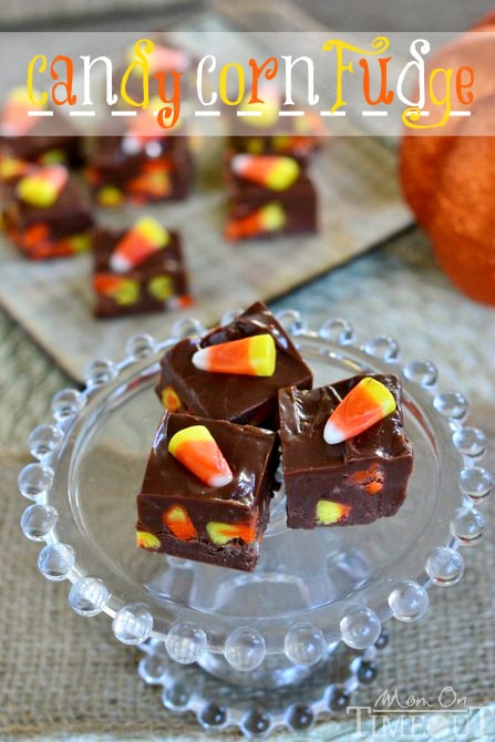 Candy Corn Fudge | MomOnTimeout.com #halloween #fudge #recipe