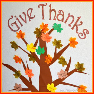 Our Thanksgiving Tree - A terrific way to show thankfulness this holiday season! | MomOnTimeout.com