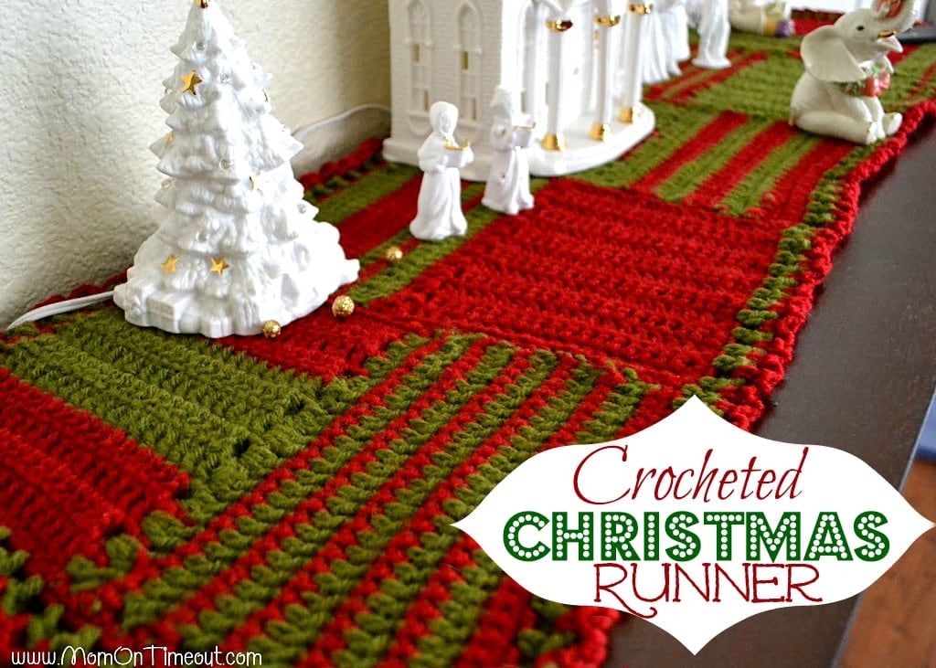 Crocheted Christmas Runner