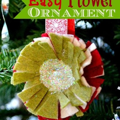 Easy Felt Flower Ornament