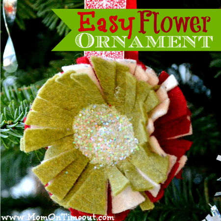 Easy Felt Flower Ornaments Easy Felt Flower Ornaments