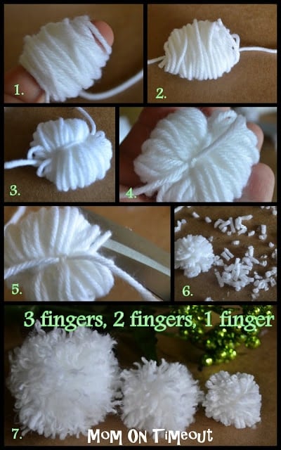 How to make yarn Pom Poms. Easy! 
