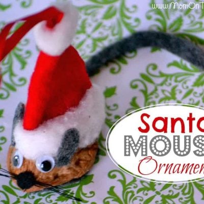 Santa Mouse Christmas Ornament Tutorial