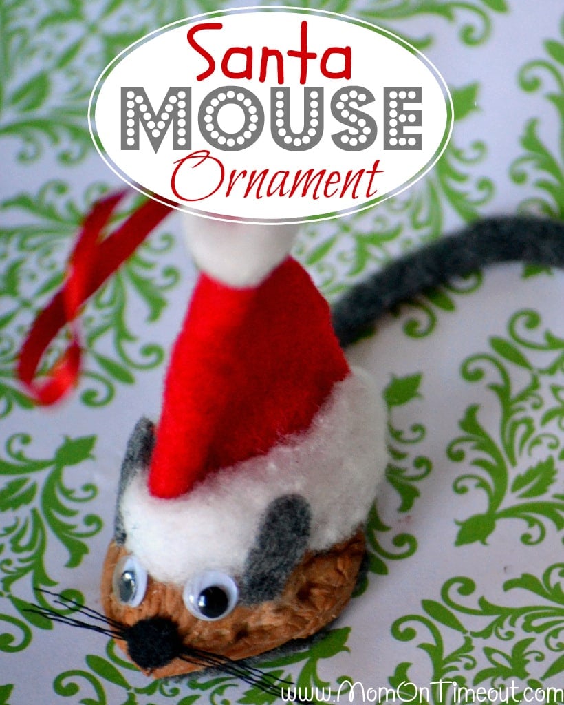 Santa Mouse Ornament