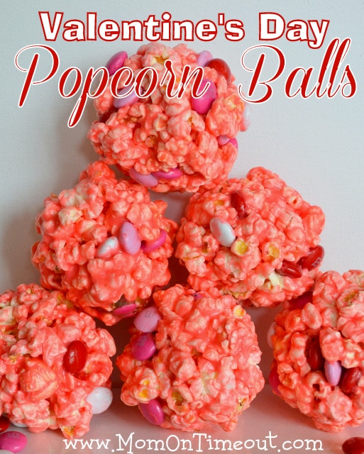 Valentine's Day Popcorn Balls Recipe - Mom On Timeout