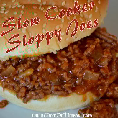 Slow Cooker Sloppy Joes | MomOnTimeout.com
