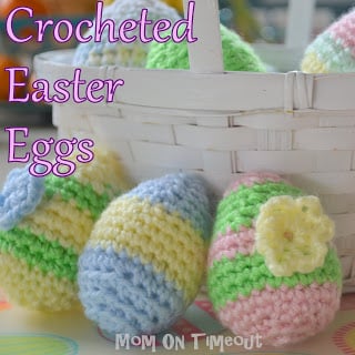 also available in other colors and sizes made of wool Easter egg crocheted in green