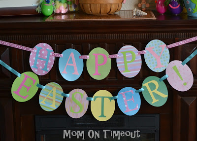 DIY Paper Easter Egg Banner - Crafting Cheerfully