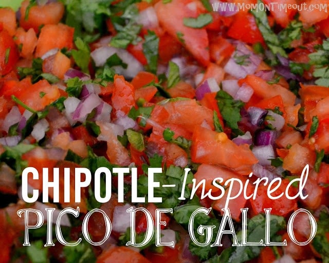 Copycat Chipotle's Pico de Gallo Salsa | MomOnTimeout.com #copycat #salsa #recipe