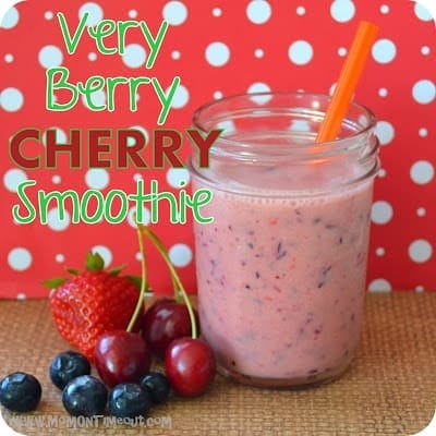 Very Berry Cherry Smoothie | Mom On Timeout