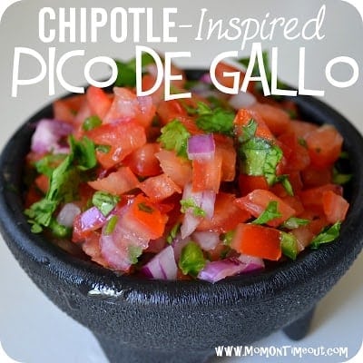 Copycat Chipotle Pico de Gallo Salsa | MomOnTimeout.com