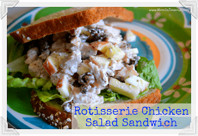 Rotisserie Chicken Salad Sandwich | MomOnTimeout.com - Rotisserie Chicken Salad Sandwich recipe that utilizes the delicious and convenient flavors of a Rotisserie Chicken! #sandwich #recipe