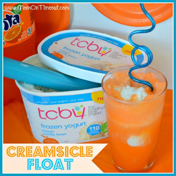 Creamsicle Float with Frozen Yogurt Mom On Timeout