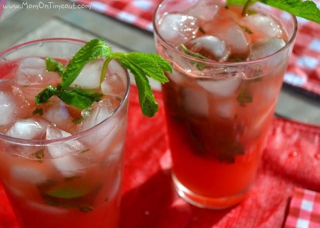 Watermelon Mojitos | Mom On Timeout  - Just as refreshing as it sounds!
