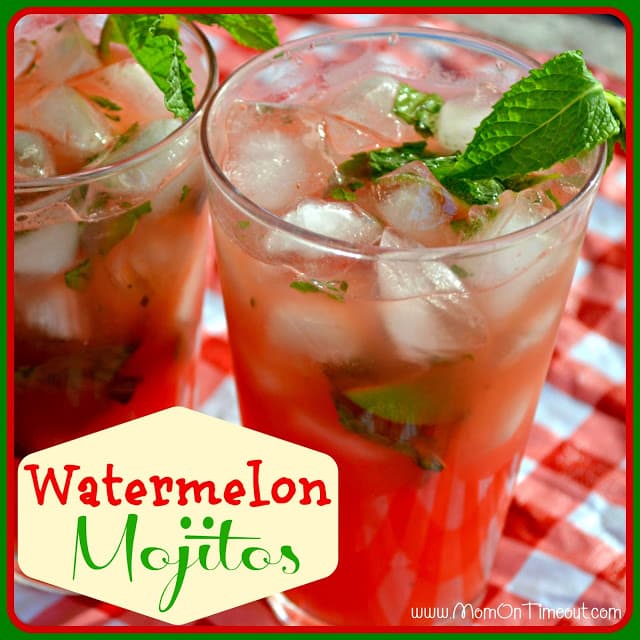 Watermelon Mojitos | Mom On Timeout  - Just as refreshing as it sounds!