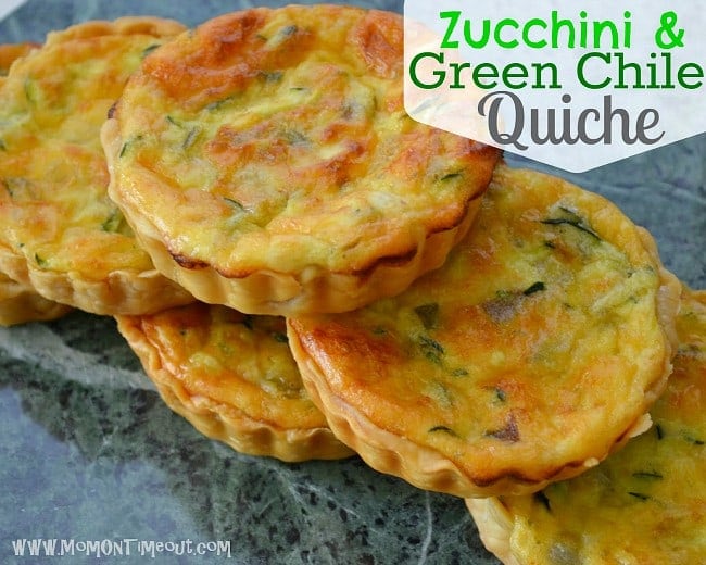 Zucchini and Green Chile Quiche Recipe Mom On Timeout