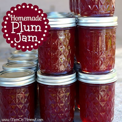 Homemade Plum Jam | MomOnTimeout.com SO much better than store bought jam!