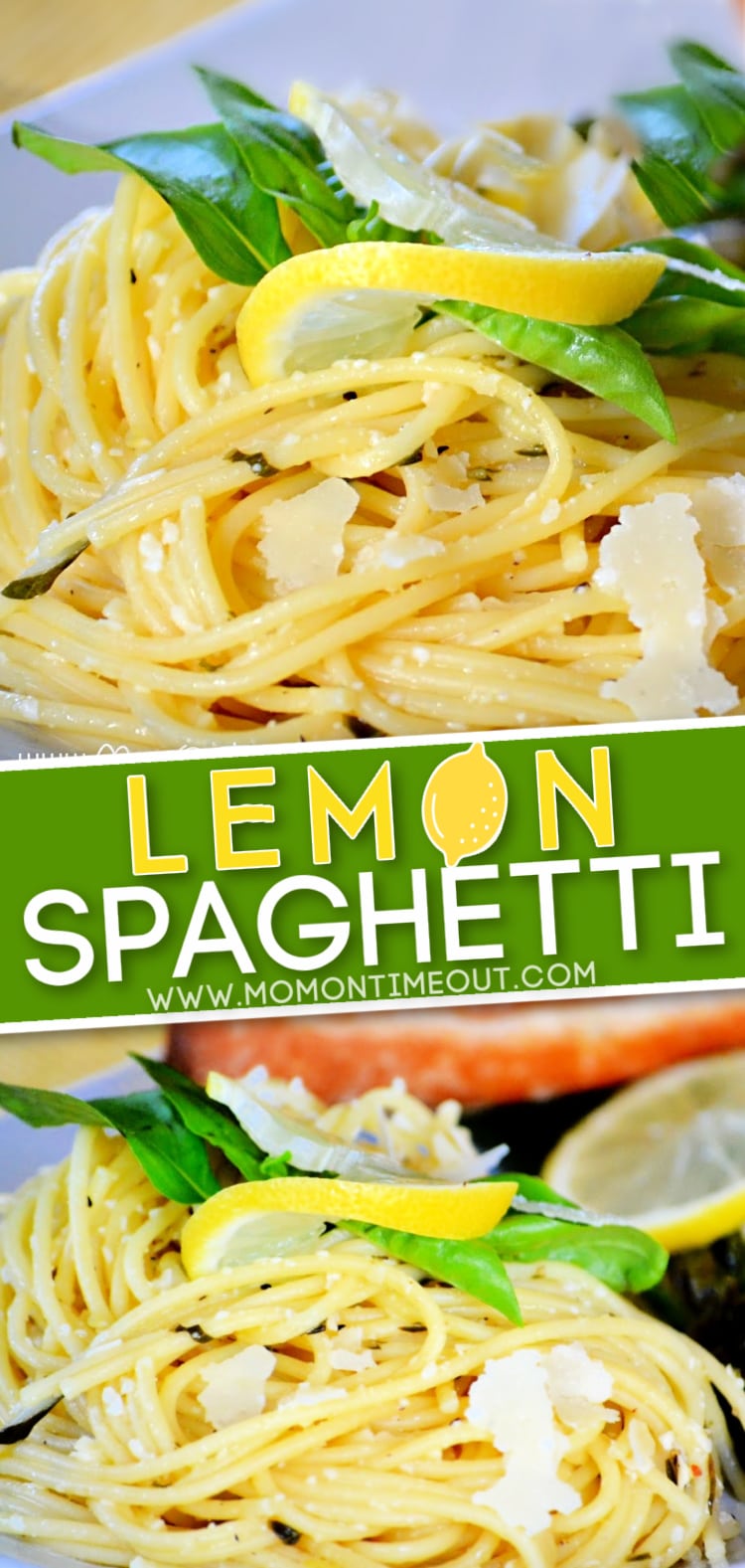 Lemon Spaghetti Light and Delicious! Mom On Timeout