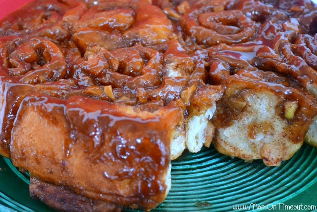 Caramel Apple Sticky Buns | MomOnTimeout.com