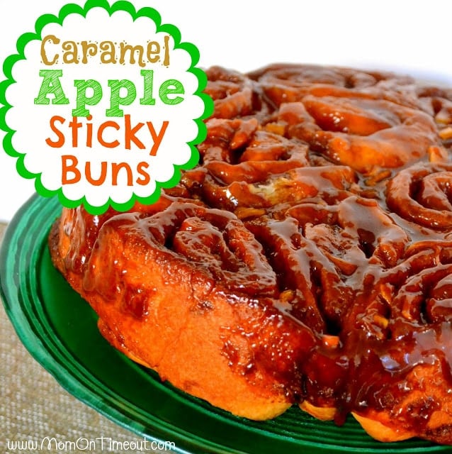 Caramel Apple Sticky Buns | MomOnTimeout.com