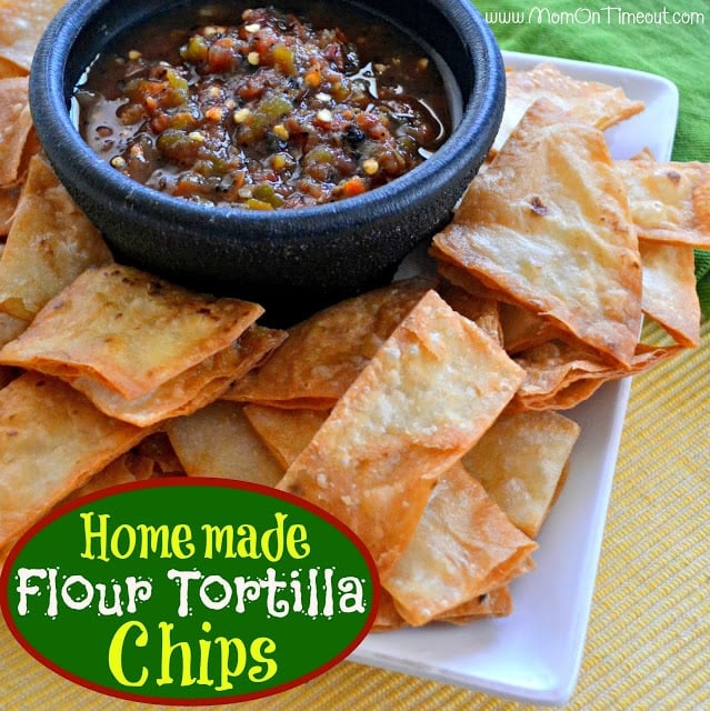 Homemade Flour Tortilla Chips | MomOnTimeout.com Homemade Flour Tortilla Chips | MomOnTimeout.com