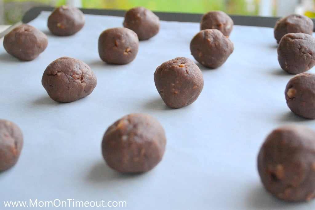 Chocolate Pecan Sandies Dough Balls