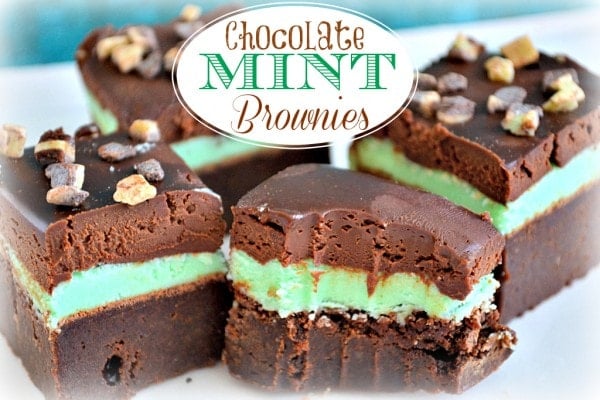 Chocolate Mint Brownies with Ganache recipe