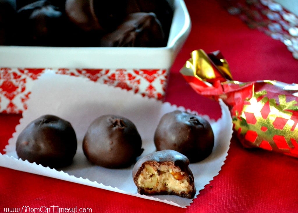 Maple Nut Chocolate Candies - These little morsels are packed full of maple flavor, crunchy nuts and are coated with a rich chocolate shell. | MomOnTimeout.com Maple Nut Chocolate Candies - These little morsels are packed full of maple flavor, crunchy nuts and are coated with a rich chocolate shell. | MomOnTimeout.com
