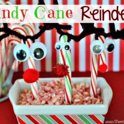 Candy Cane Reindeer Craft