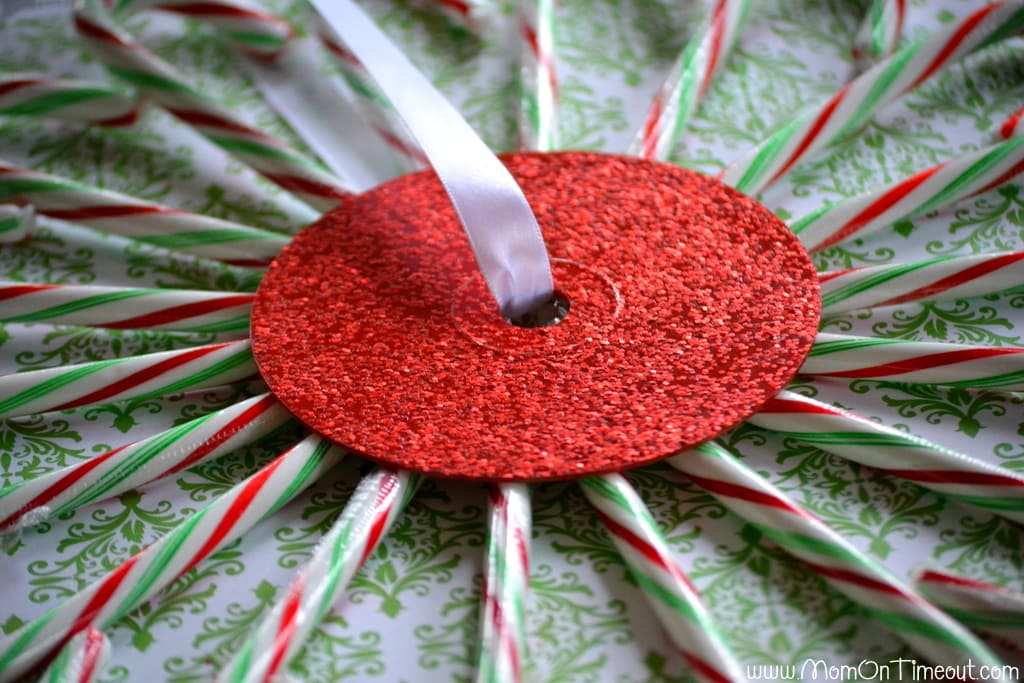 Candy Cane Wreath Step 4