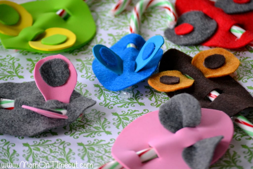 Candy Cane Mice Craft Project