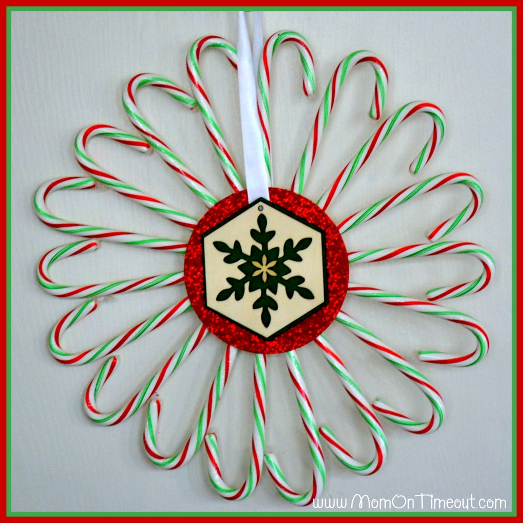 Candy Cane Wreath Complete