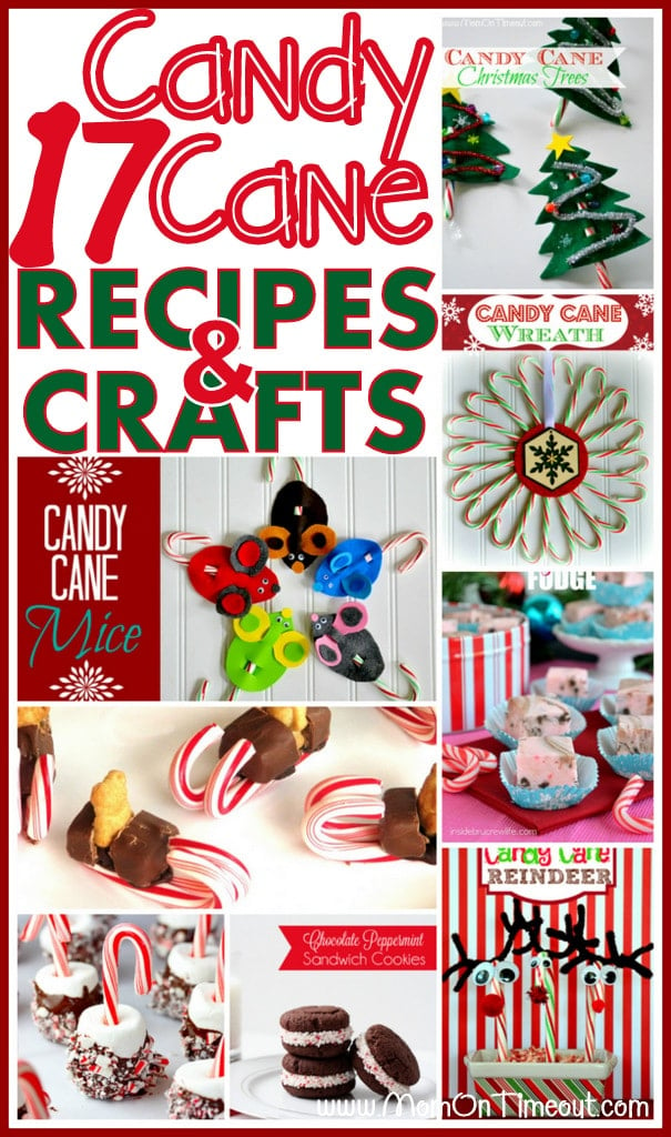 17 Candy Cane Crafts and Recipes for the best holiday season EVER! | MomOnTimeout.com | #Christmas #crafts #recipes