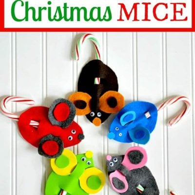 Candy Cane Mice Christmas Crafts