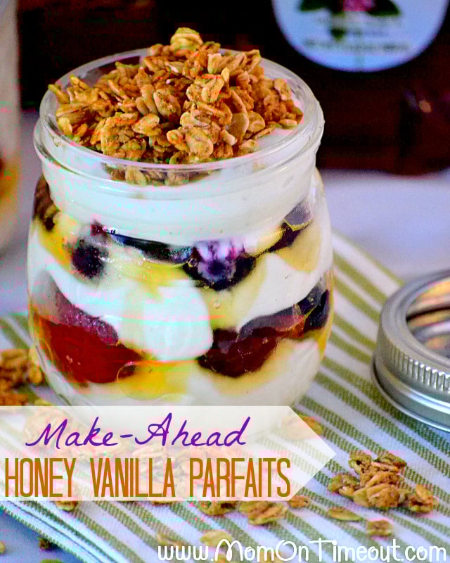 Make Ahead Honey Berry Vanilla Parfaits