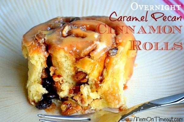 Overnight Caramel Pecan Cinnamon Rolls 1