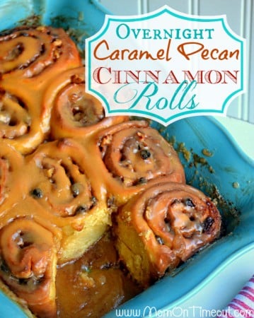 Overnight Caramel Pecan Cinnamon Rolls