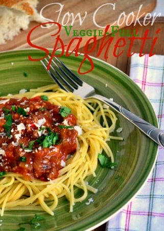 Slow Cooker Veggie Full Spaghetti