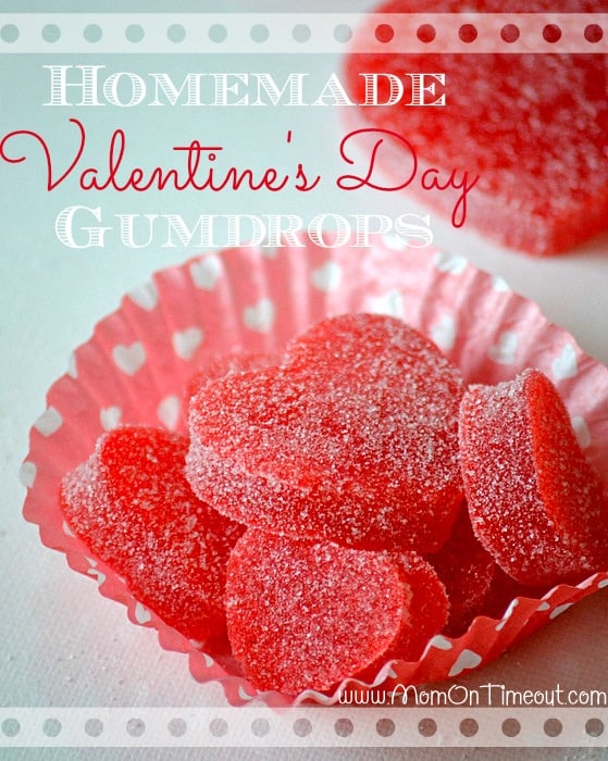 Valentine's Day Homemade Gumdrops | MomOnTimeout.com - Easy to make and yummy to eat! #valentinesday #recipe