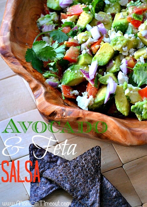 Avocado and Feta Salsa | MomOnTimeout.com