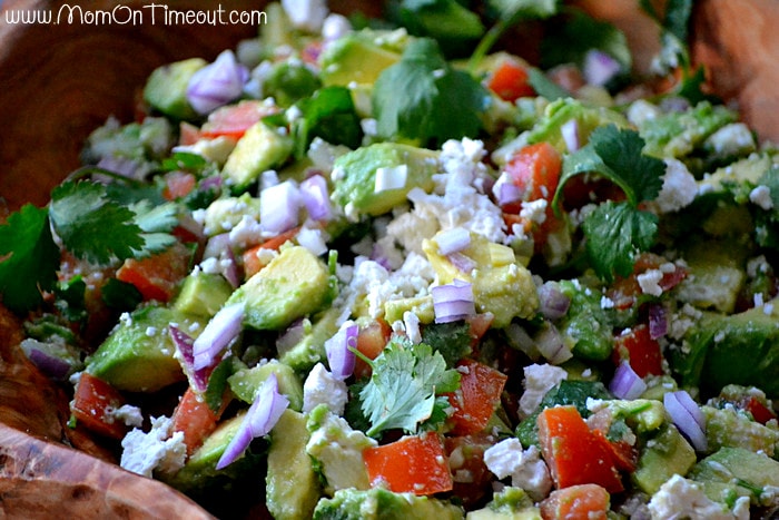 Avocado and Feta Salsa | MomOnTimeout.com Avocado and Feta Salsa | MomOnTimeout.com