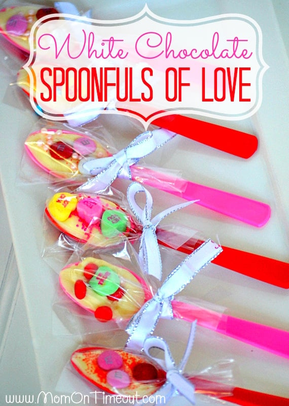 White chocolate valentine’s day spoonfuls of love