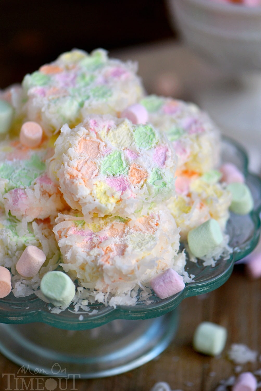 This Easter Cathedral Candy recipe requires only three ingredients and is so pretty! Great for Easter, baby showers, and other parties! Kids love to help with this easy recipe! // Mom On Timeout