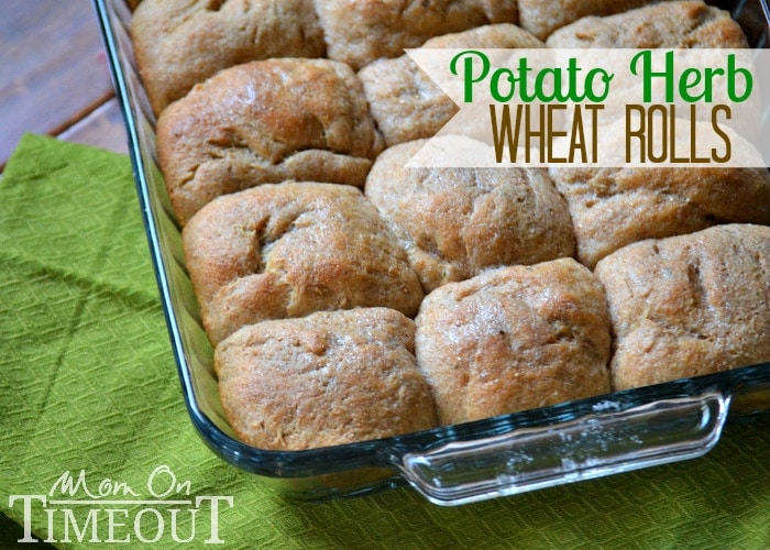 Easy Potato Herb Wheat Rolls