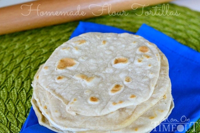 Easy Homemade Flour Tortillas | MomOnTimeout.com