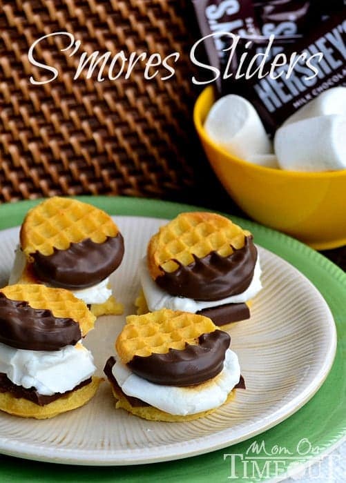 Perfect for a crowd or just a quick treat – S’mores Sliders are kid-friendly and delicious! An easy recipe that's perfect for snack time or dessert! | Mom On Timeout